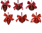 Xmas ball glass bow