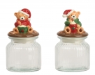 Jar w/cover bear