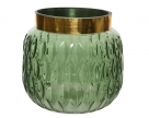 Vase glass gold rim