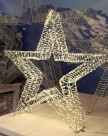 Metal star w/led