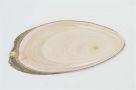 Wooden plate oval