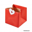 Paper bag heart