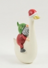 Santa riding goose