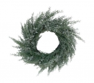 Cedar wreath w/snow