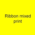 Ribbon met print mixed