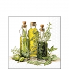 Oil and herbs