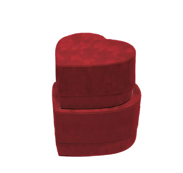 Box velours heart
