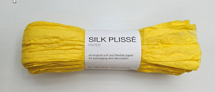 Paper silk plisse