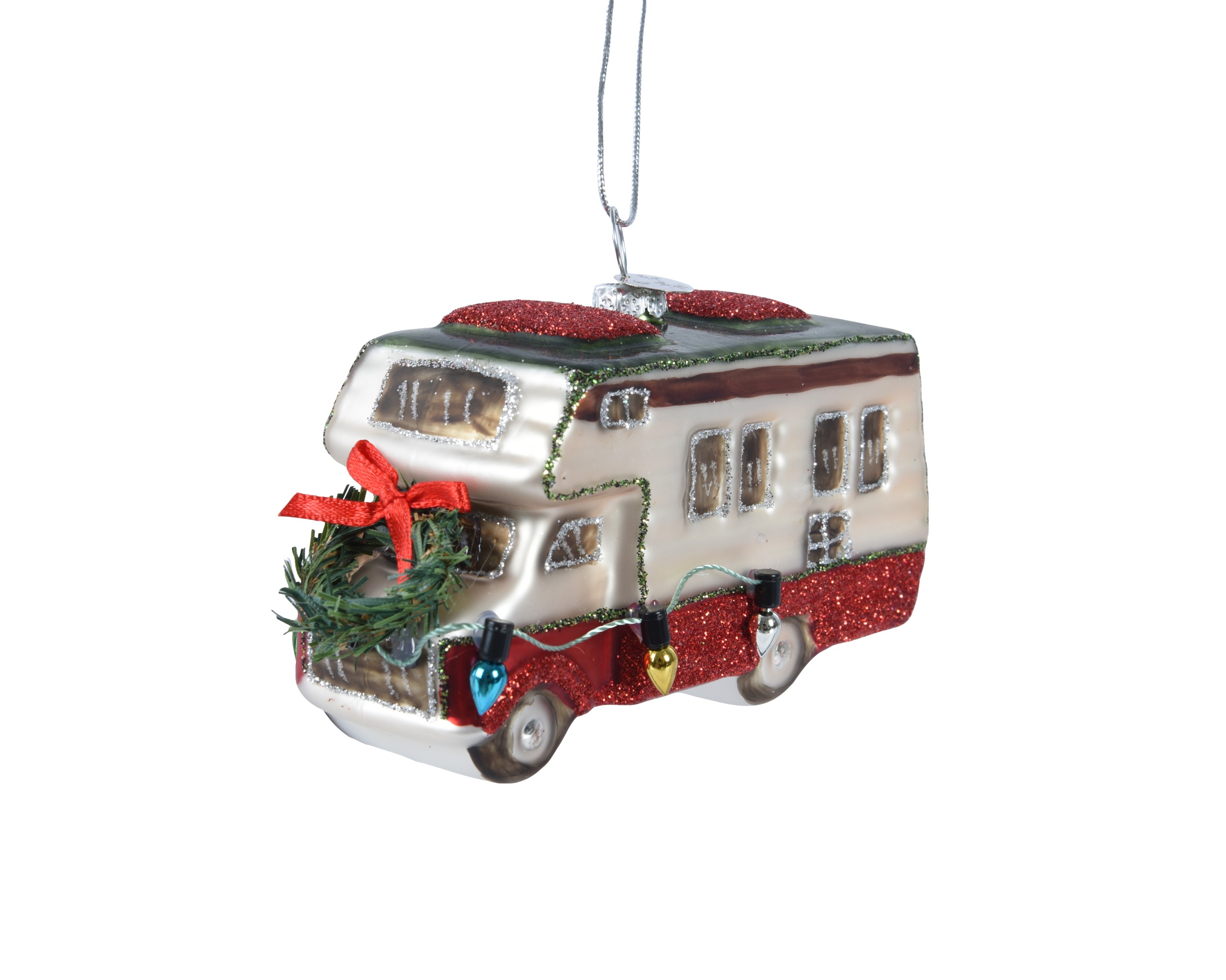 Xmas bus glass