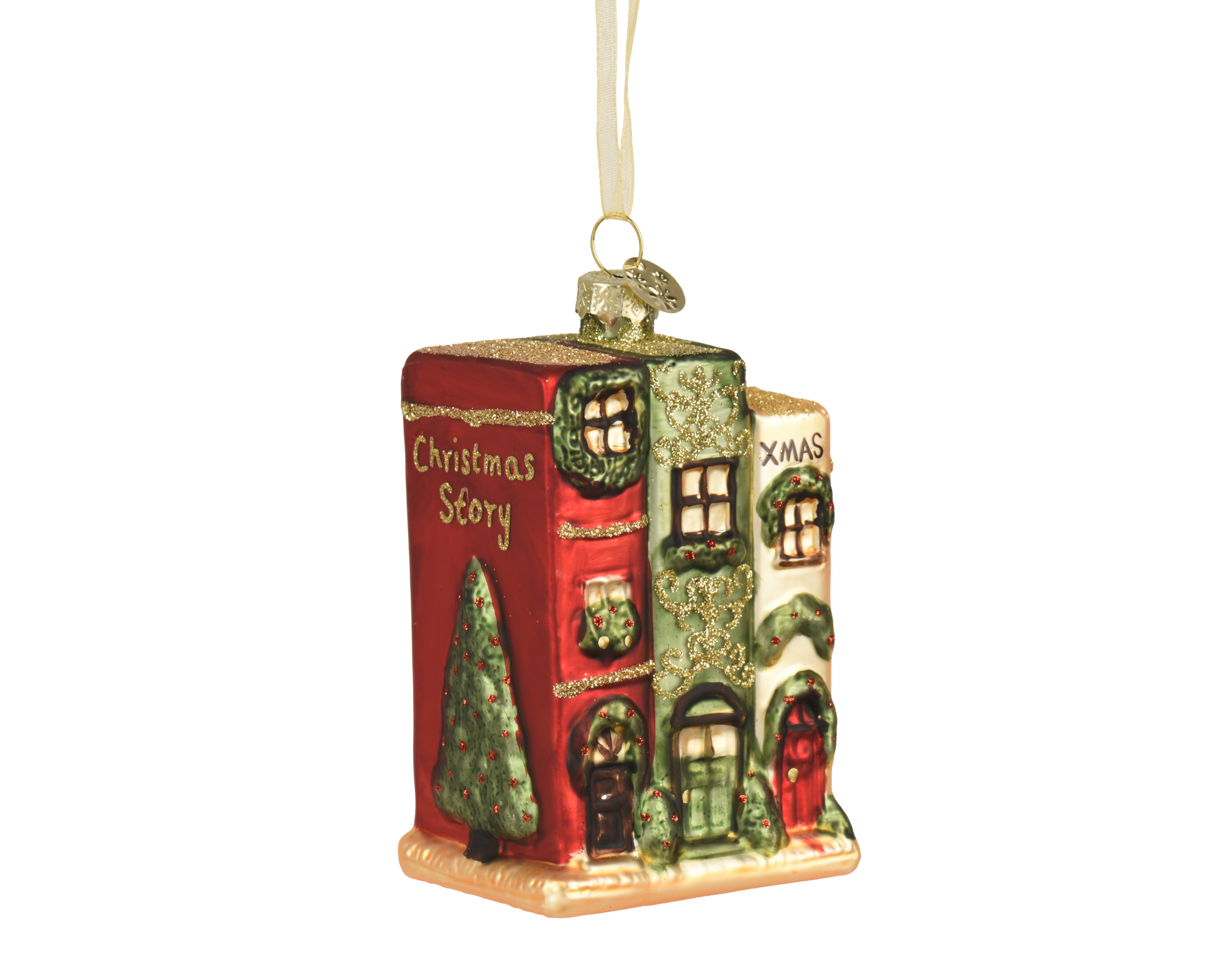 Xmas houses glass