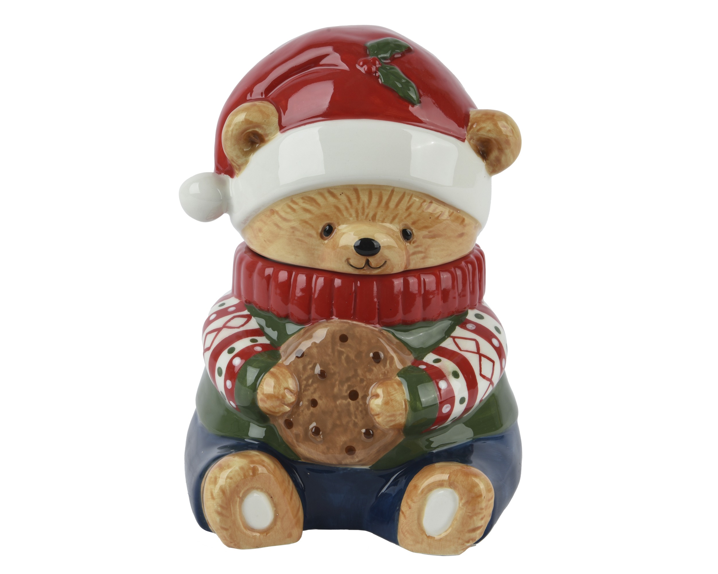 Jar w/cover bear