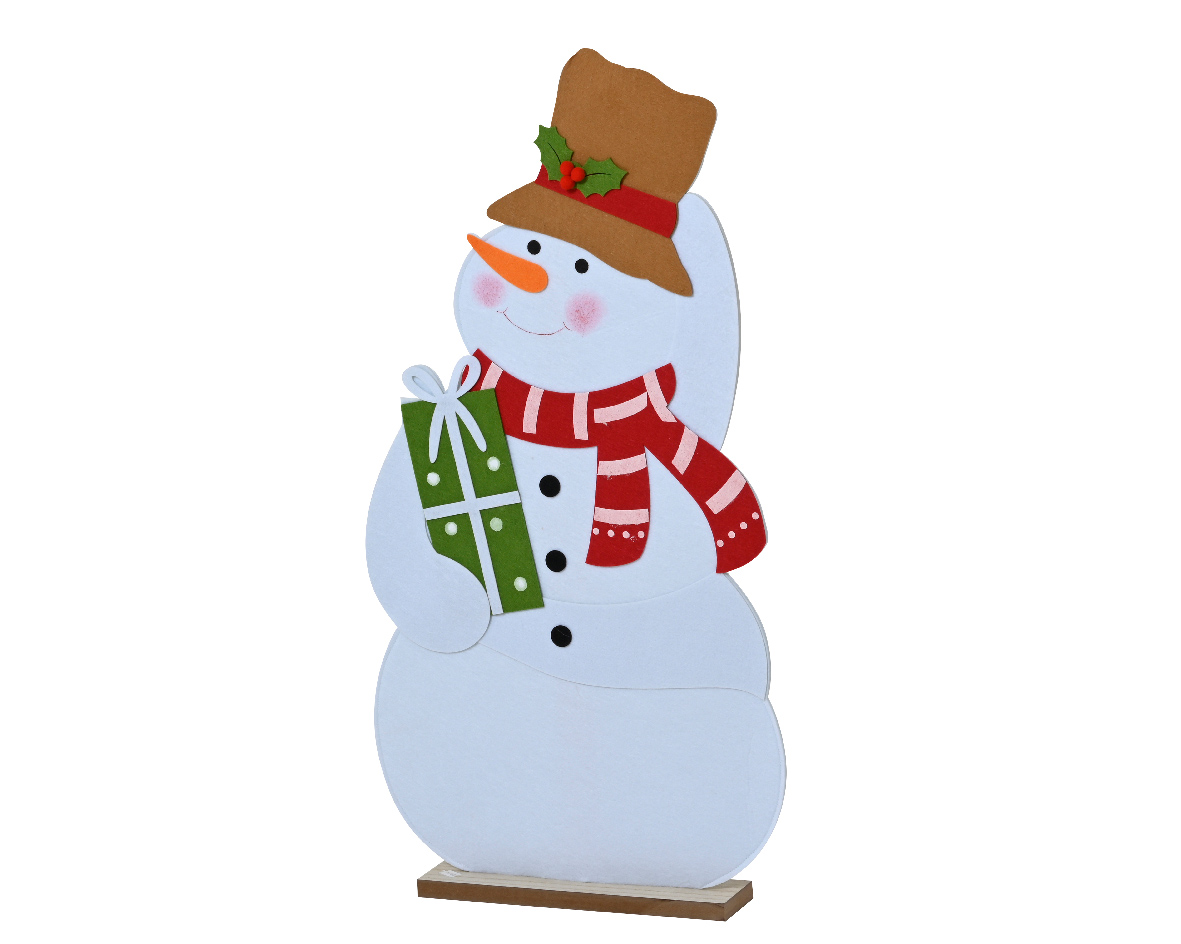 Snowman w/hat felt