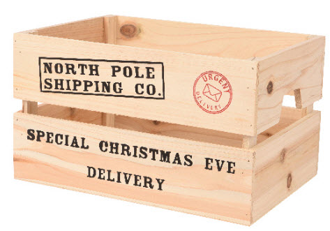 Crate wood xmas