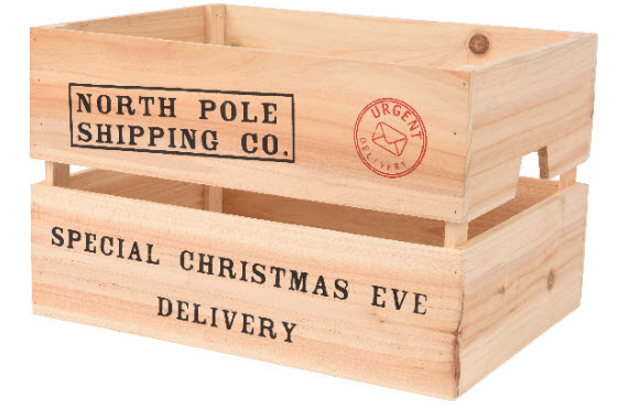 Crate wood xmas