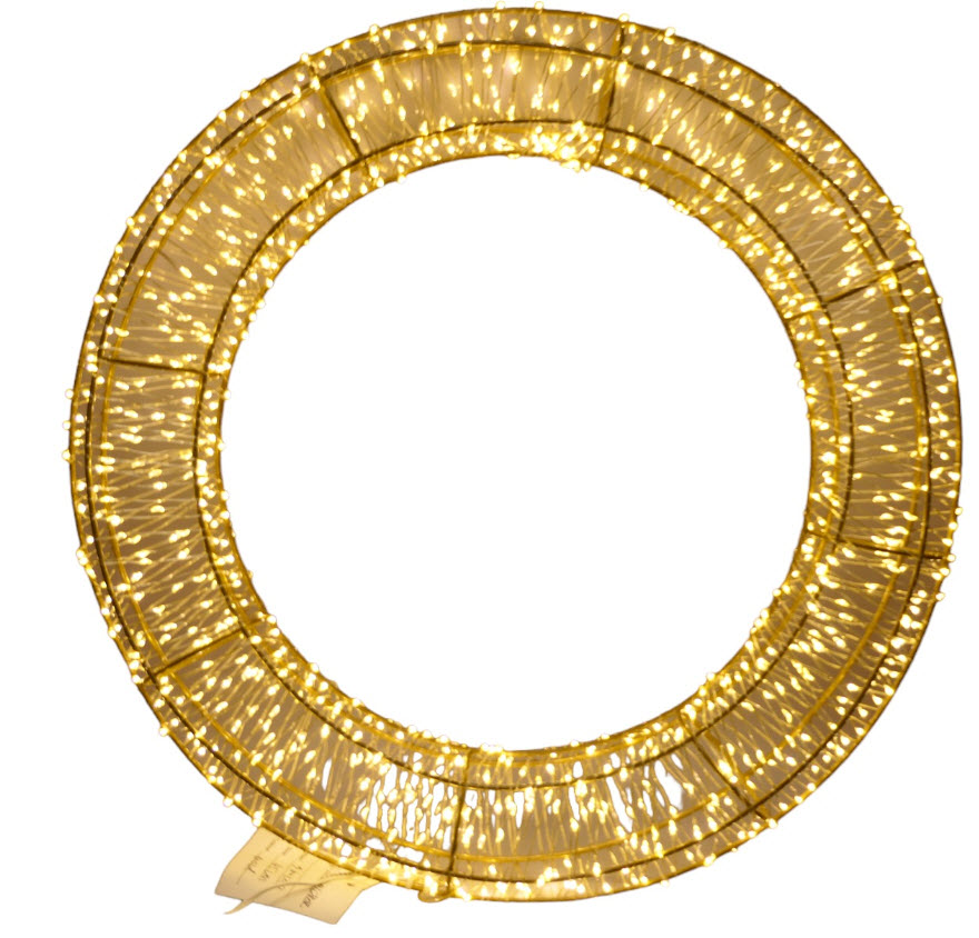 Xmas wreath gold