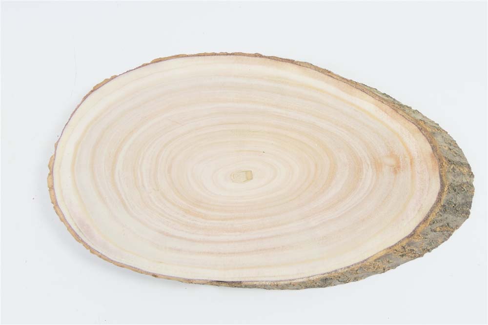 Wooden plate oval