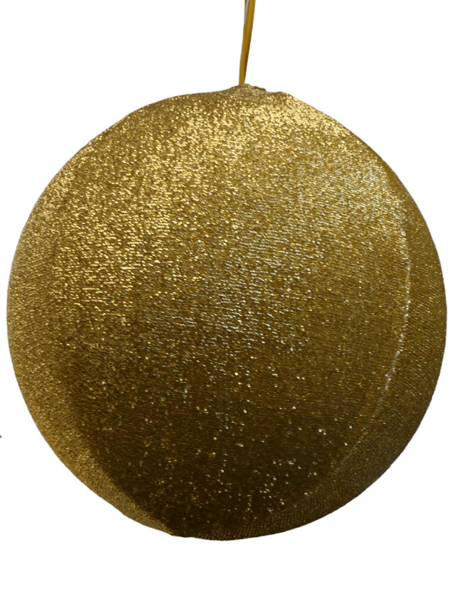 Ball w/glitter gold