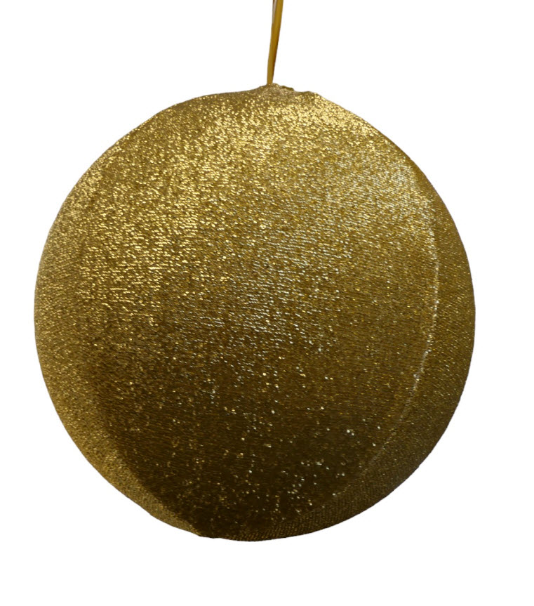 Ball w/glitter gold