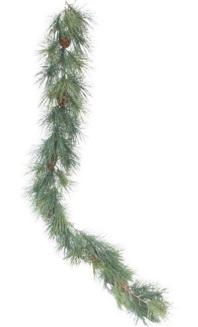 Pine garland w/cones