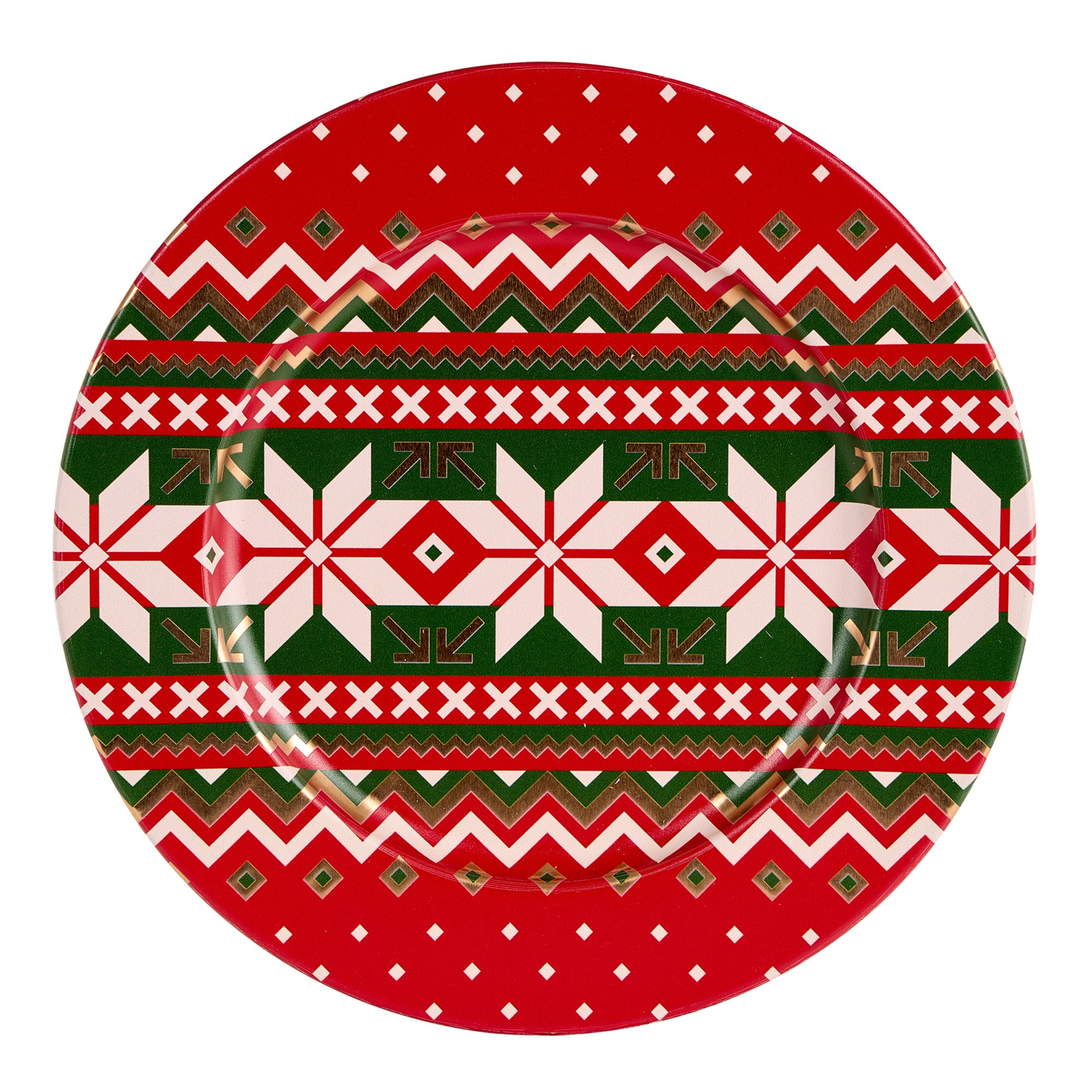 Plate poinsettia