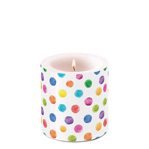 Polka dots white