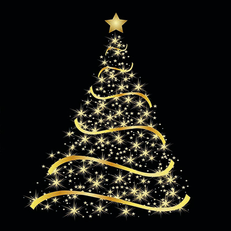 Shining tree black